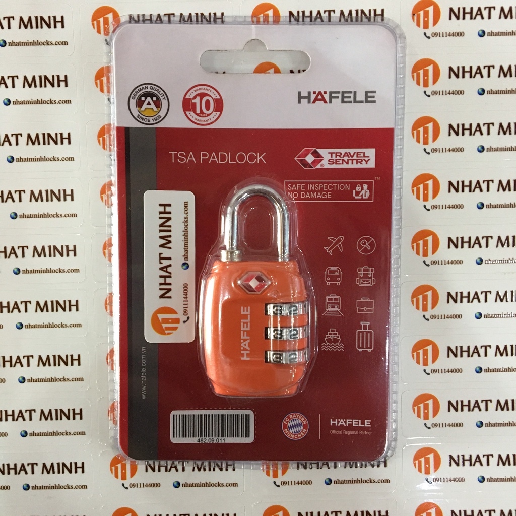 ❖▧  Khóa du lịch Hafele TSA 3 số HÀNG CHÍNH HÃNG