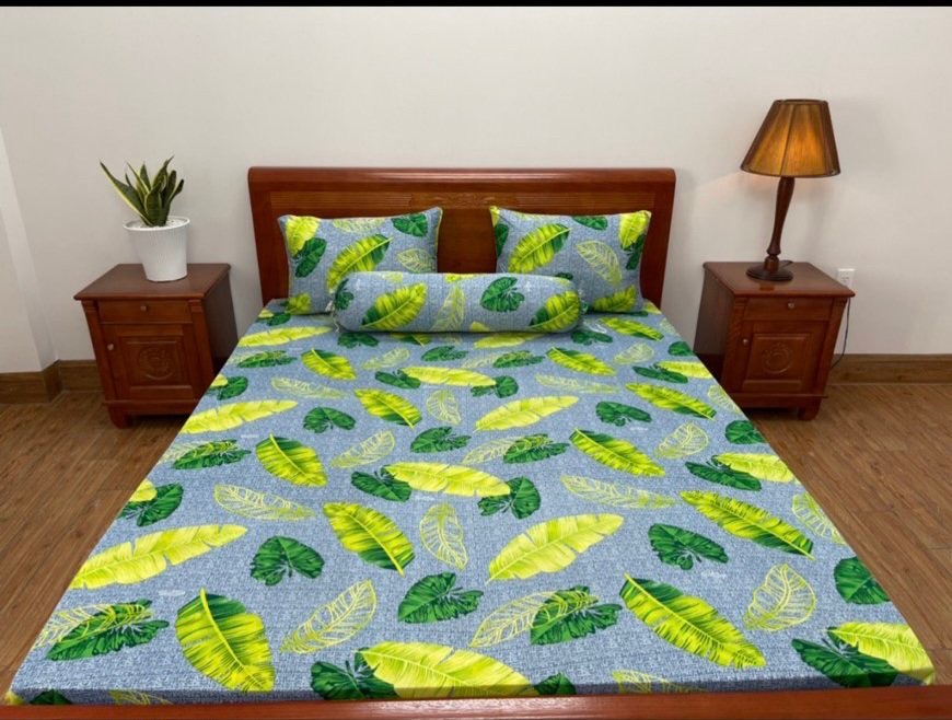 Bộ Drap Thun Hàn Quốc 4 Món Dành Cho Nệm Cao 10cm (CHAT Để Chọn Màu Sắc)