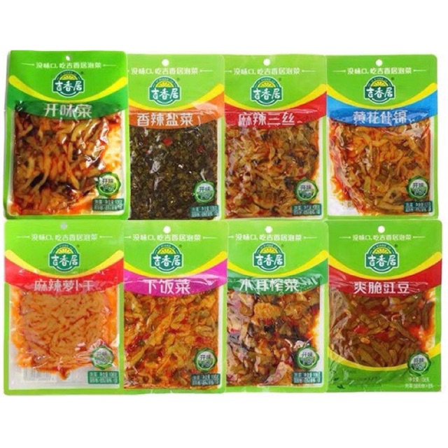 (Sẵn) Gói Củ Cải, Dưa muối Các Vị Ăn Kèm Cơm
