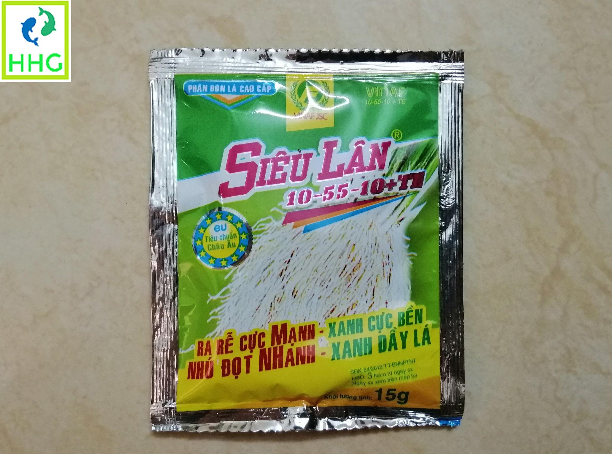 10 GÓI PHÂN BÓN SIÊU LÂN 10-55-10+ TE