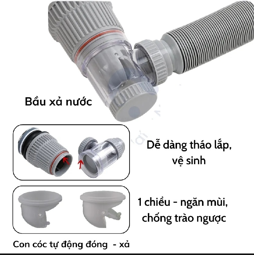 ( Hàng tốt chống hôi) Xả NÚT NHẤN nhựa bồn lavabo rửa mặt