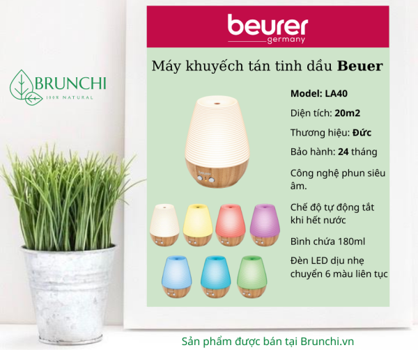 Bảng giá Máy khuếch tán tinh dầu Beuer LA40 từ Đức, BH 2 năm