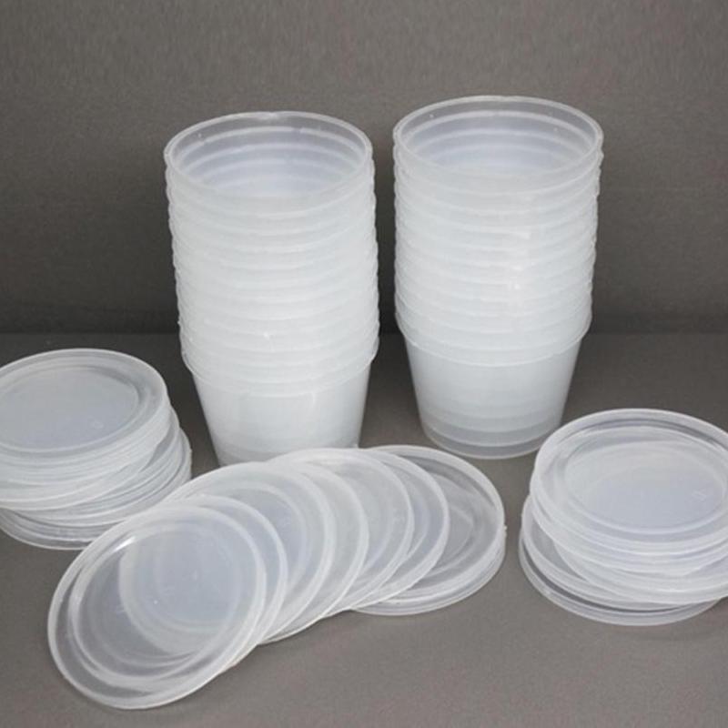 Combo 50 hộp nhựa đựng Slime Size S - Nguyên Liệu Làm Slime