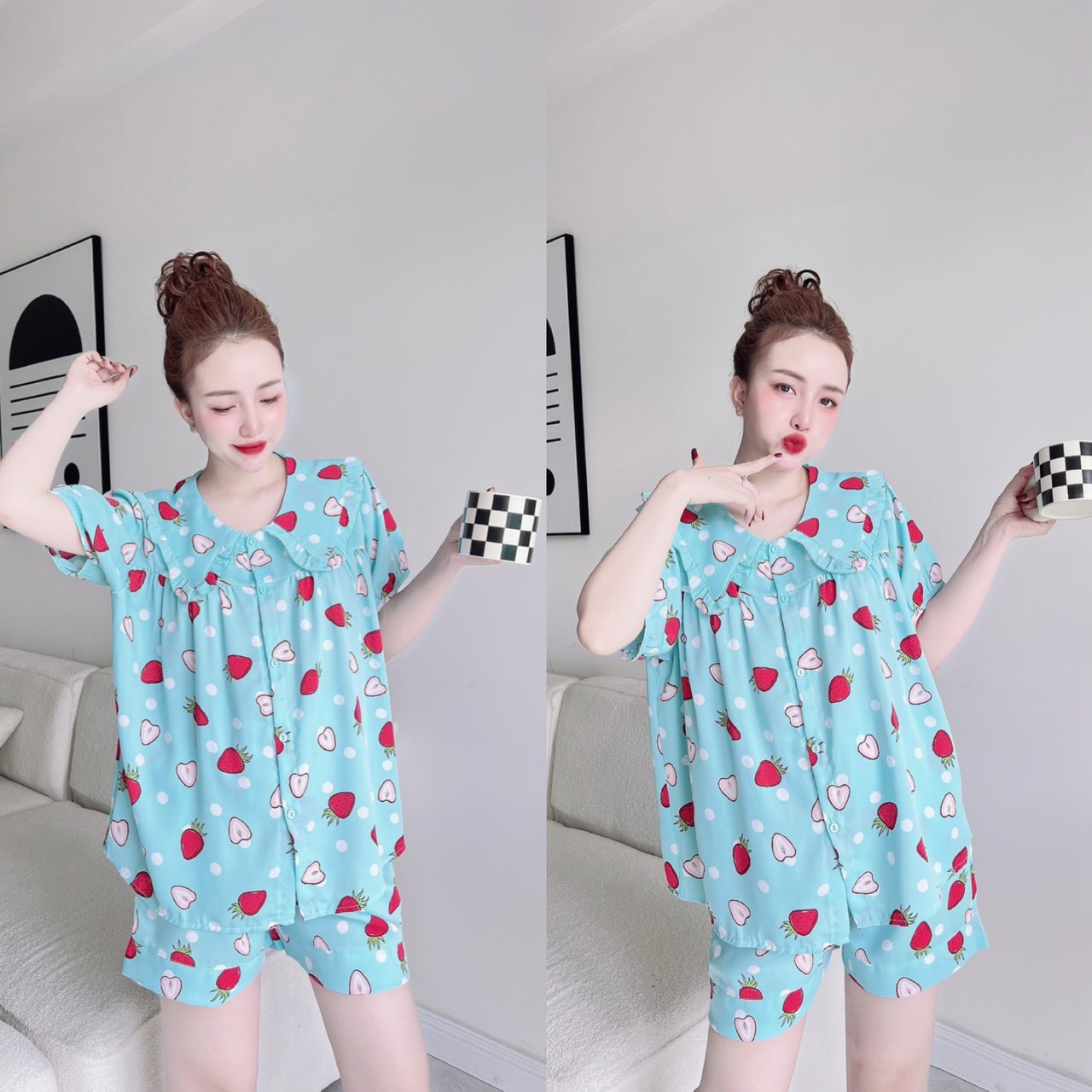 Đồ Bộ Lụa 55-100Kg Bigsize Lụa Mango Mịn Mát lụa đùi Y