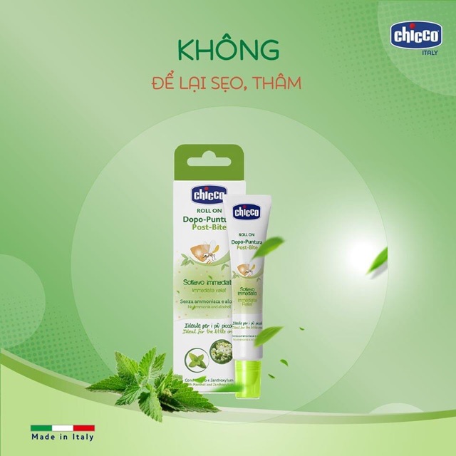 Lăn Bôi Vết Muỗi, Côn Trùng Cắn Chicco ( Hộp Giấy )