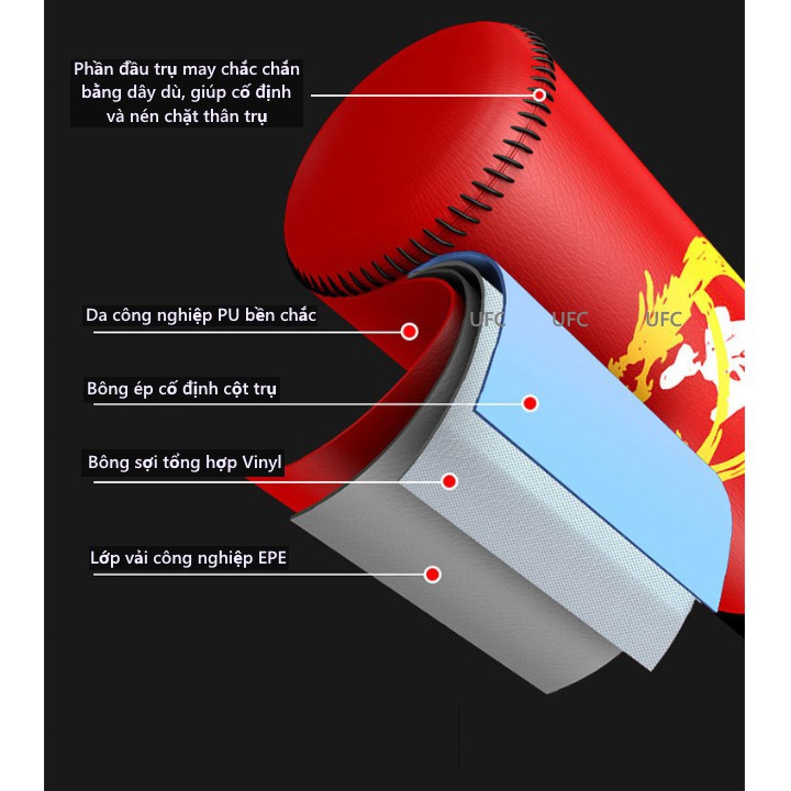 Bao Cát Đứng Cao Cấp - Trụ Đấm Bốc FighterViet