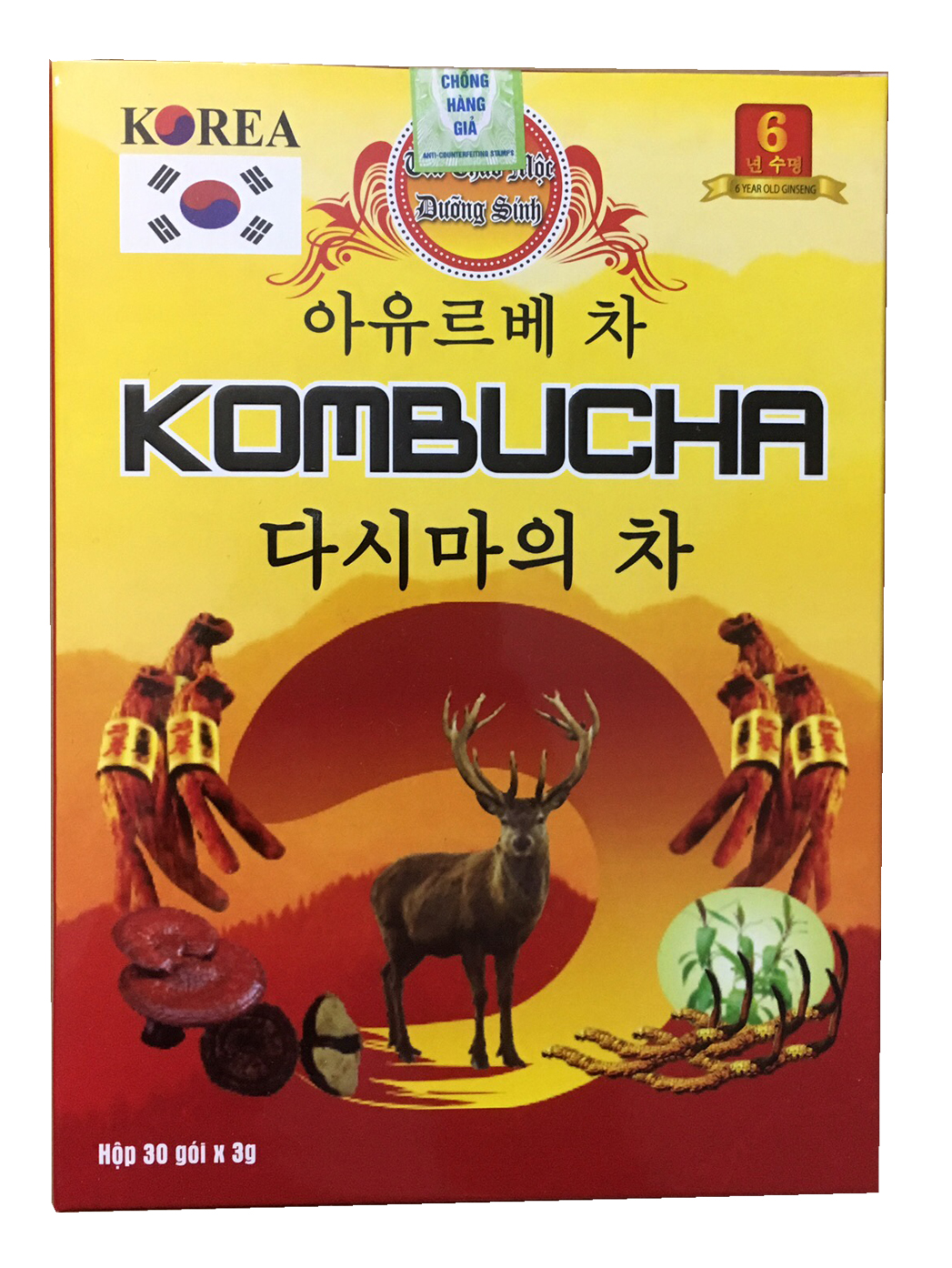 Trà kombucha gói