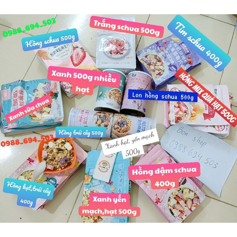 NGŨ CỐC ĂN KIÊNG MIX HẠT, SỮA CHUA 500G