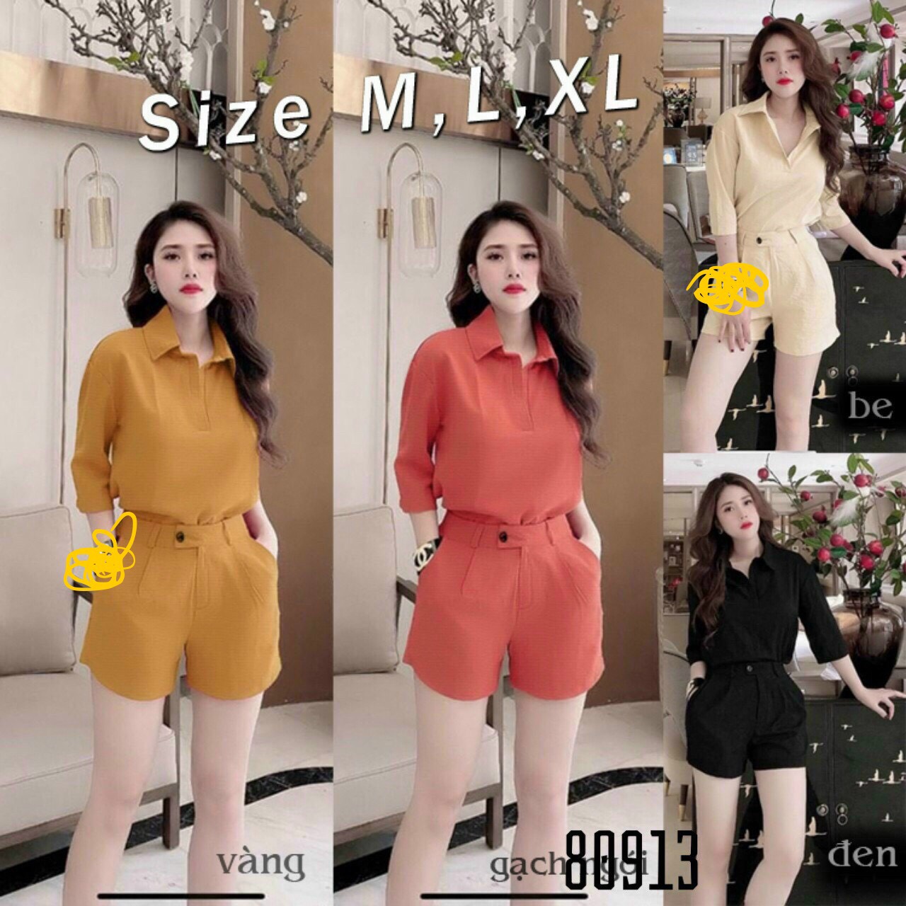 Sét bộ đùi kèm vest cực cá tính BQFS