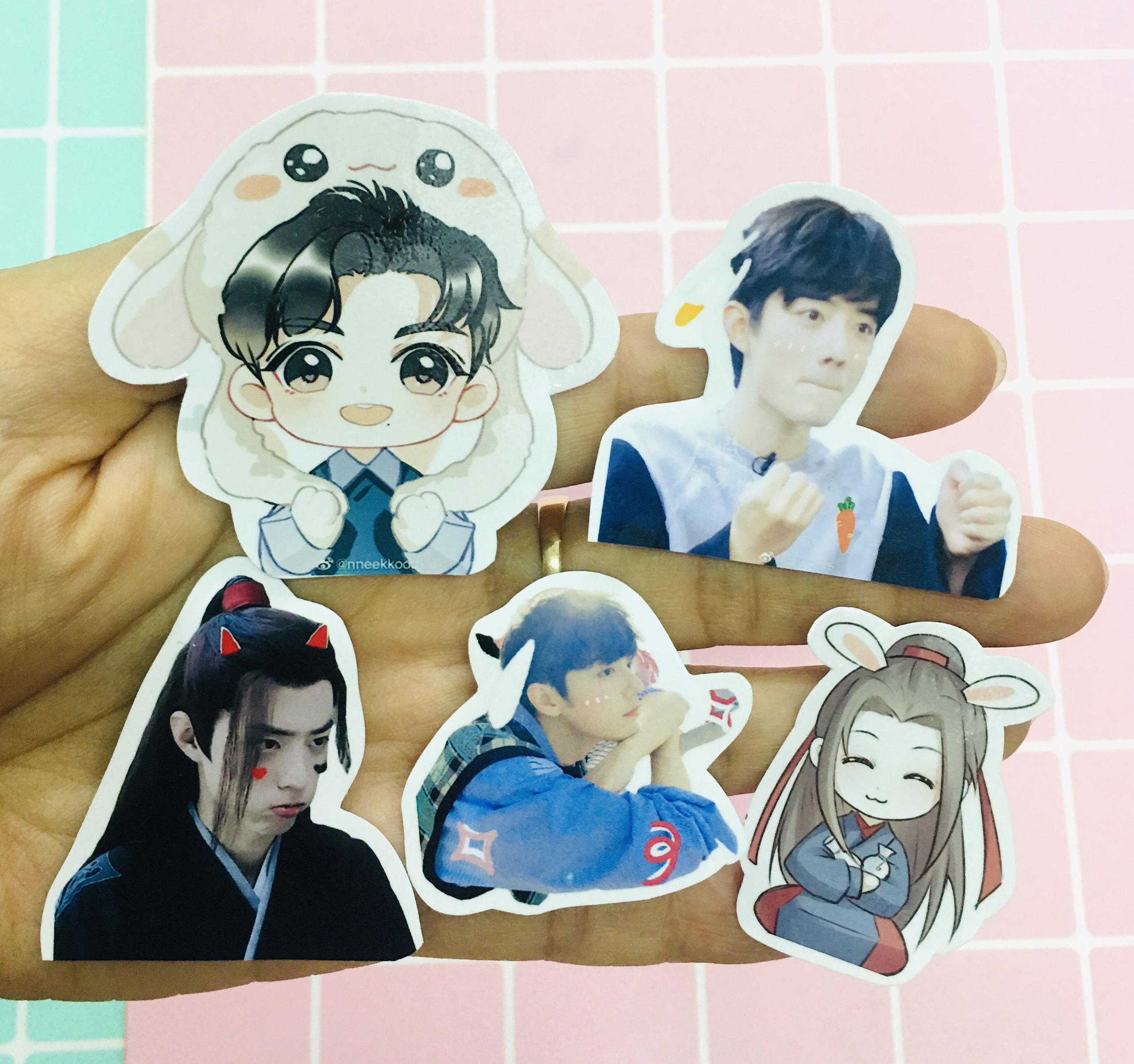 set 30 đến 100 ảnh sticker Tiêu Chiến