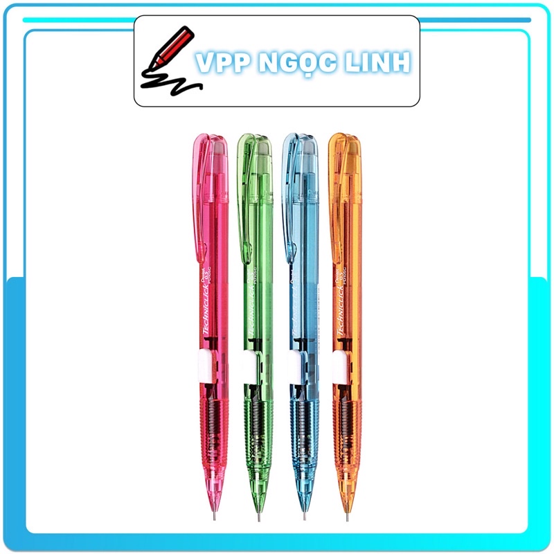 Bút Chì Kim Pentel Nút Bấm Giữa Thân PD105C