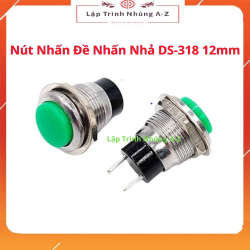 Nút nhấn đề nhấn nhả ds-318 12mm