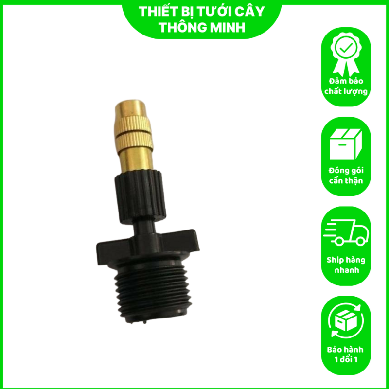 Combo 10 Bec Phun Sương Đồng Chân Ren 21mm