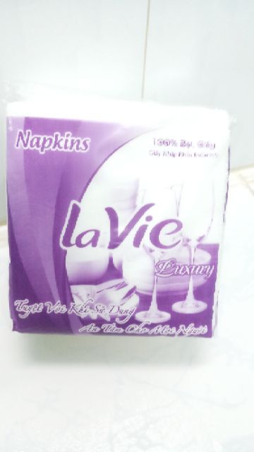 KHĂN GIẤY VUÔNG LAVIE (MẪU MỚI VILLA) MÀU TÍM QTP131