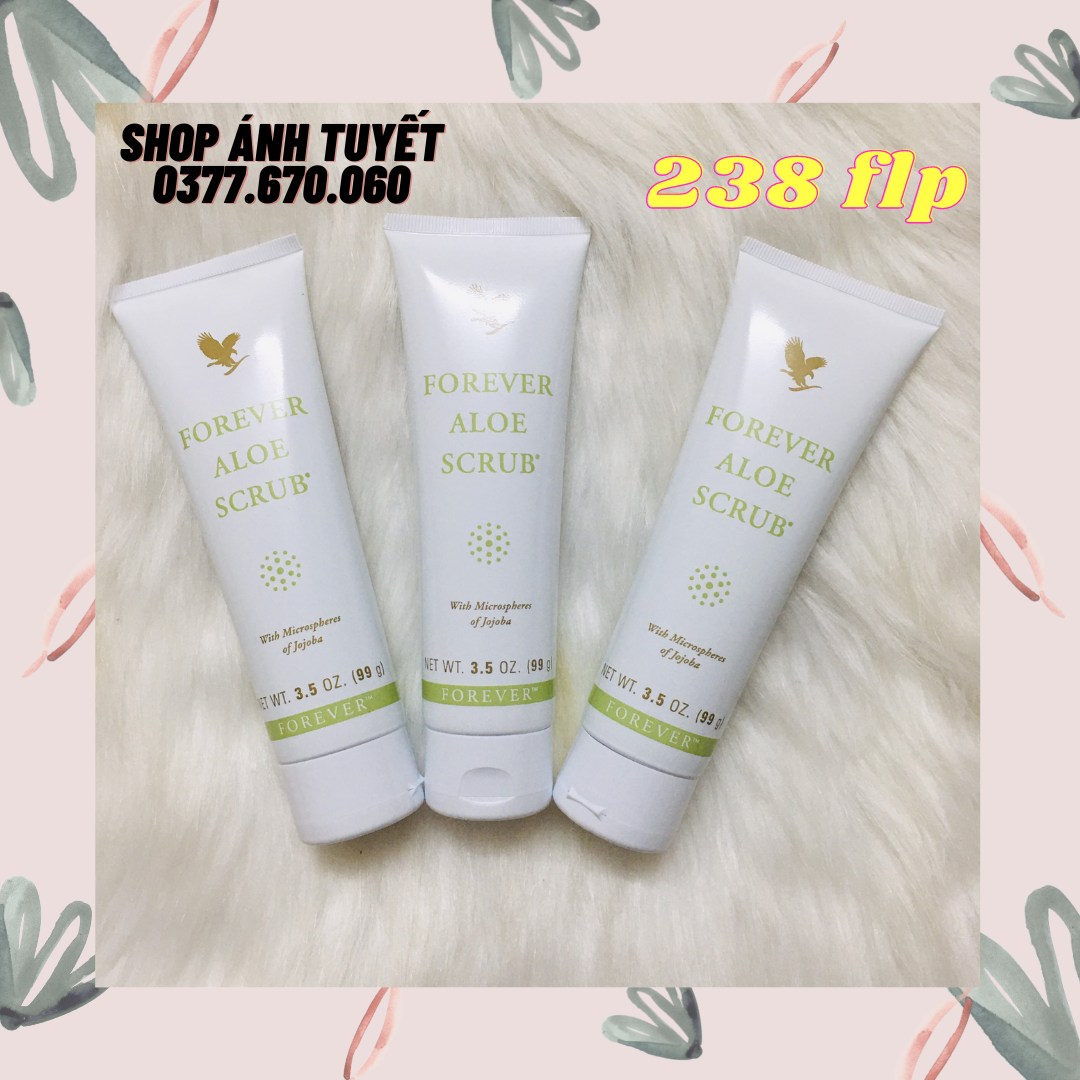 Sữa rửa mặt tẩy tế bào chết Forever Aloe Scrub