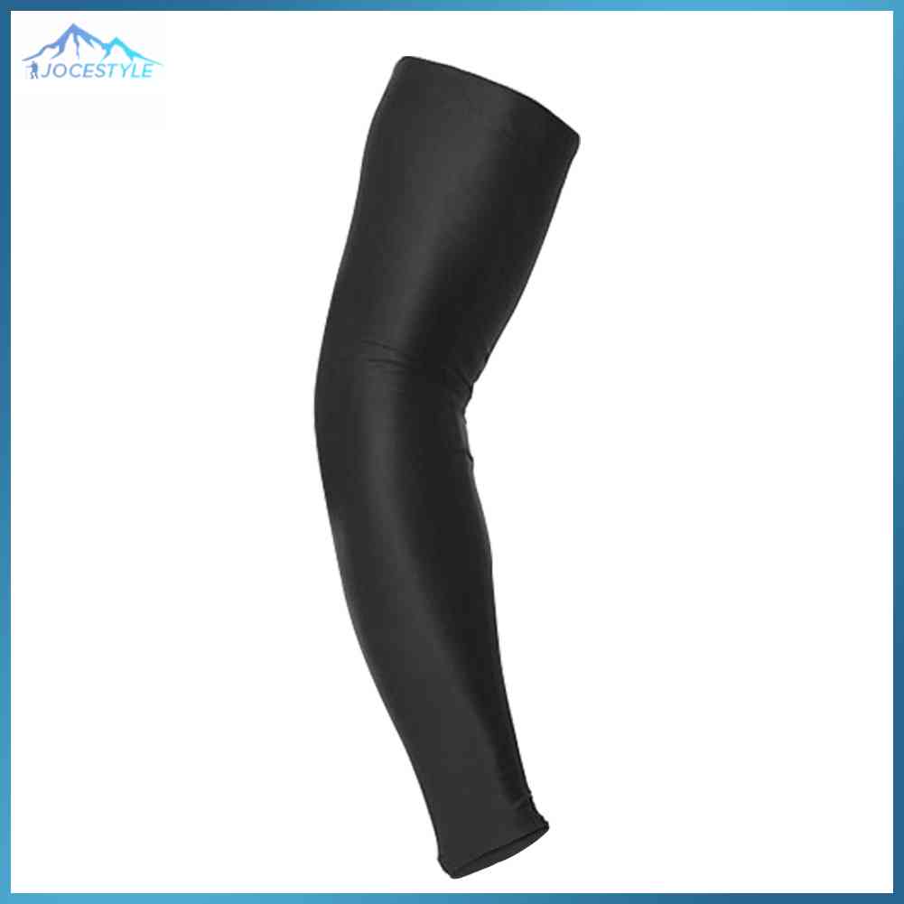 Sunscreen Volleyball Sports Arm Sleeves Solid Color Elastic Breathable UV Protection Elbow Pad