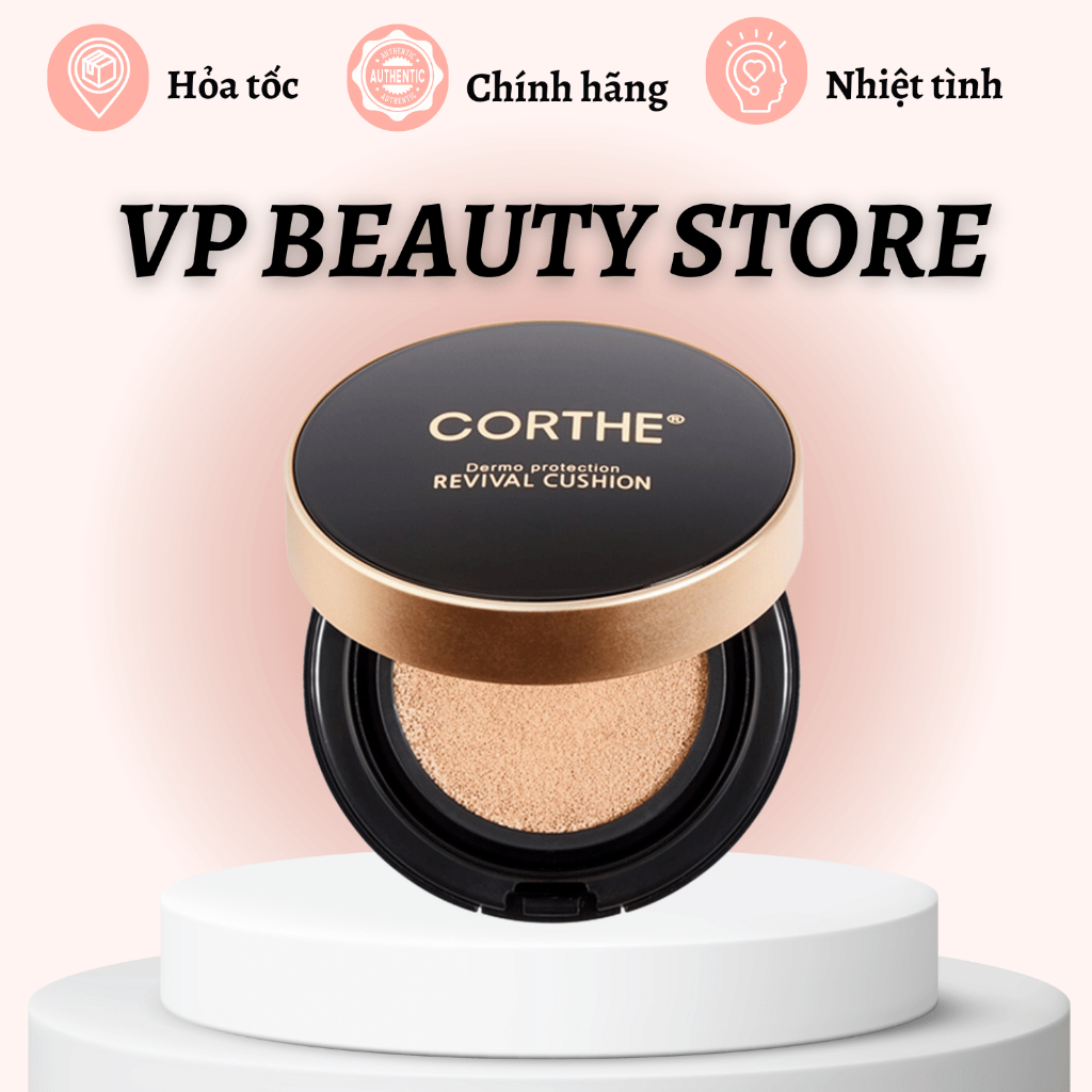 Phấn nước Corthe chống nắng, bền màu, kiềm dầu, căng bóng che phủ cao sps50 pa++