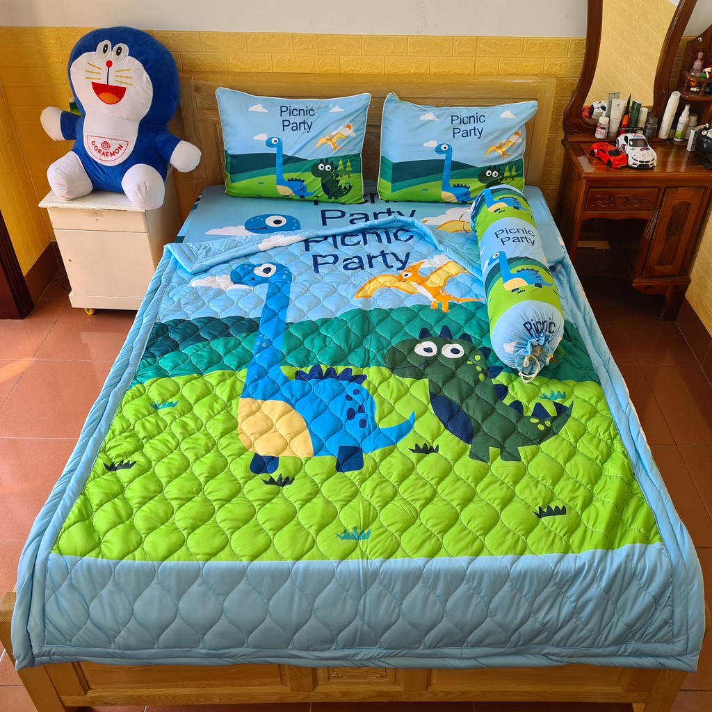 [HCM]BỘ DRAP THUN Ý 5D 4 MÓN 1M6 & 1M8 TY32