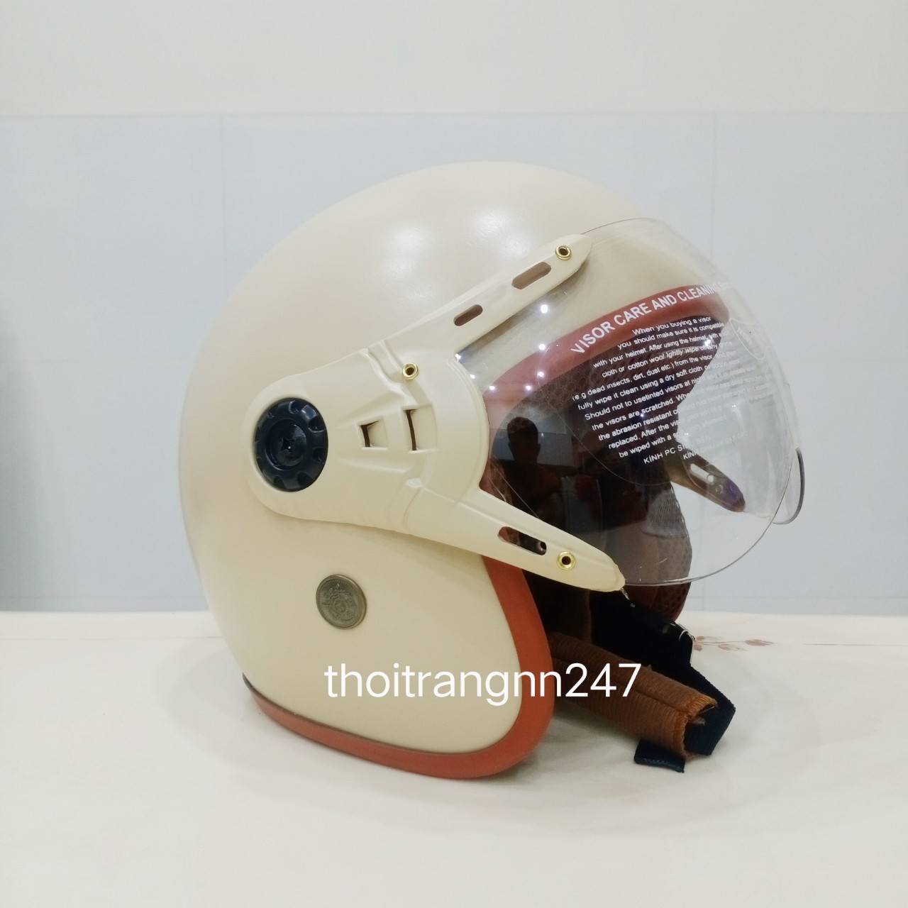 Nón Bảo Hiểm 3/4 Có Kính