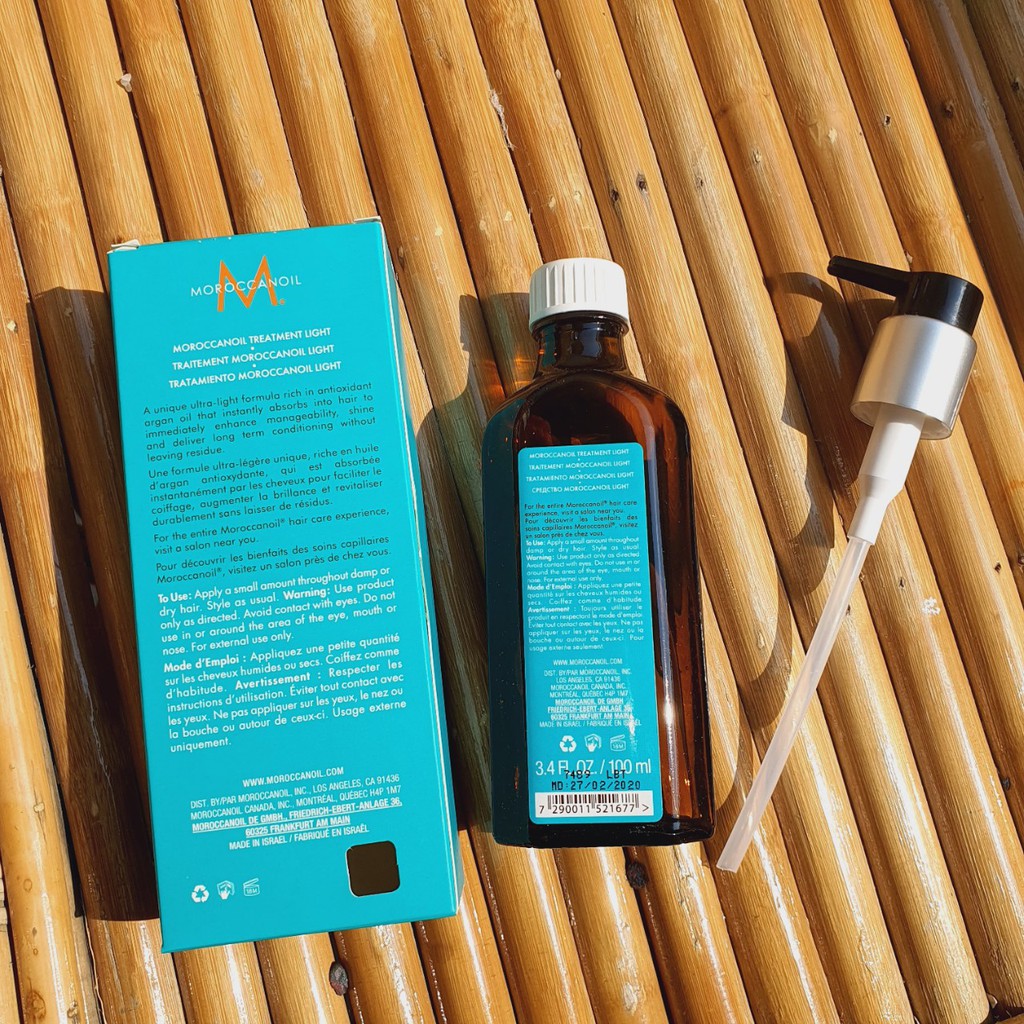 DẦU DƯỠNG TÓC MOROC TREATMENT LIGHT cho tóc mỏng hoặc sáng màu 100ML - 200ML