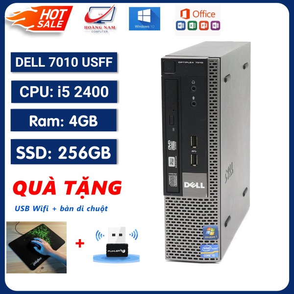 Bảng giá Máy Tính Để Bàn Giá Rẻ, Case Máy Tính Đồng Bộ Dell 7010 USFF (Form Mini) core i5 2400/Ram 4G/SSD 256GB - Hàng Nhập Khẩu - BH 12 Tháng Phong Vũ
