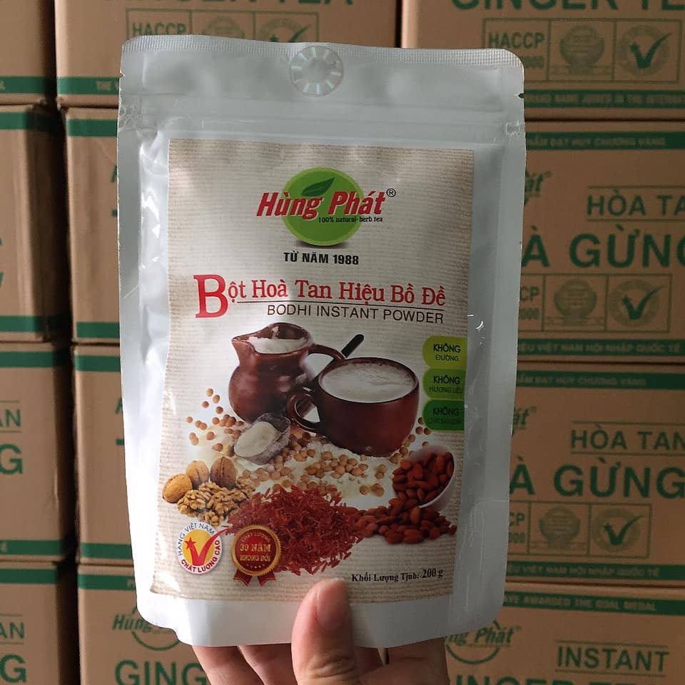 Bột Hòa tan hiệu Bồ Đề không đường 200gr