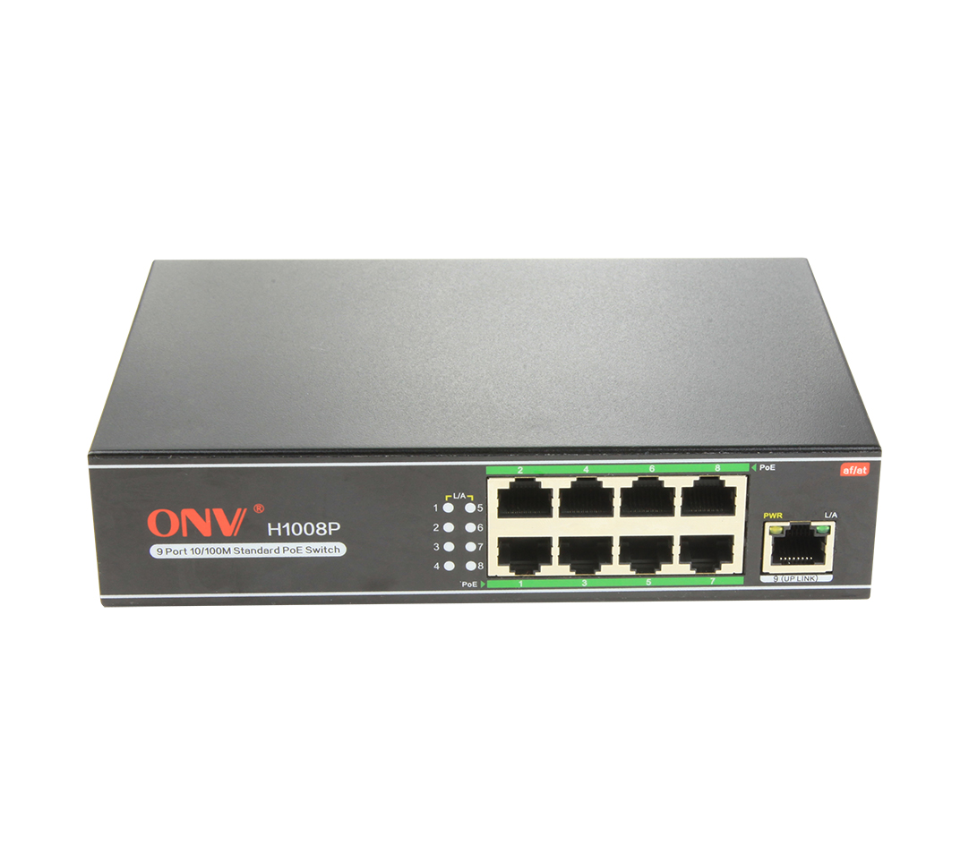 Switch PoE ONV 8 port - 2 Cổng Uplink
