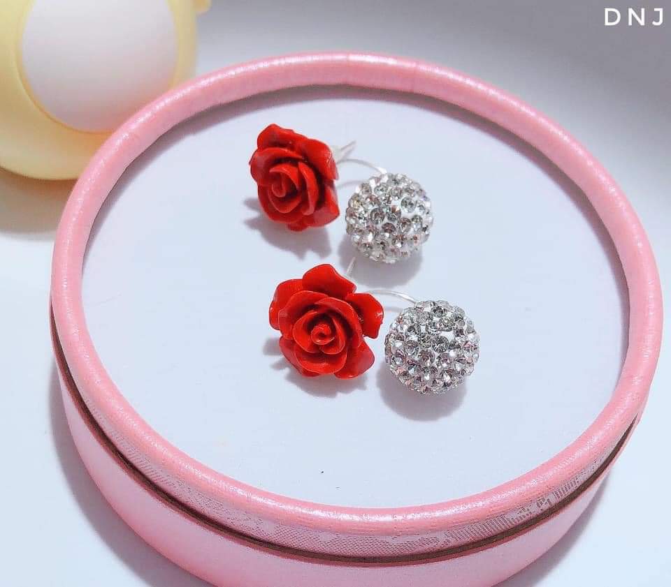 Bông tai BẠC TA dior mẫu mới sang chảnh- TRANG SỨC BẠC VÀ TRAI gian hàng chính hãng cam kết bạc chuẩn, chất lượng không lo đen xỉn