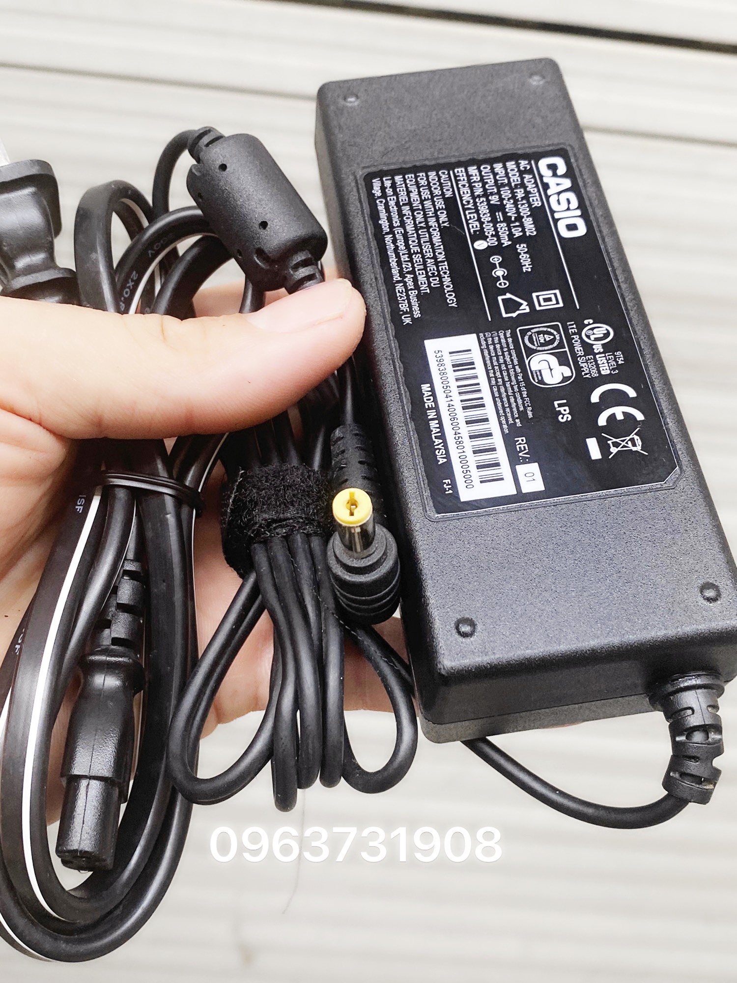 Adapter nguồn đàn Casio 9V-850mA
