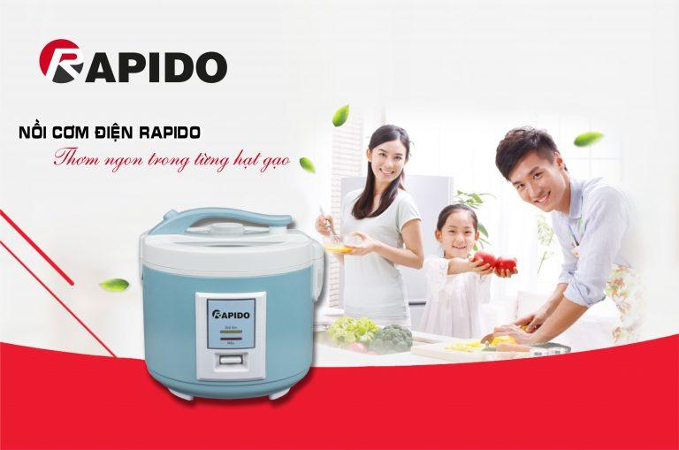 Nồi cơm điện tử Rapido RC-1.2D/Nồi cơm điện cơ Rapido RC-1.5M