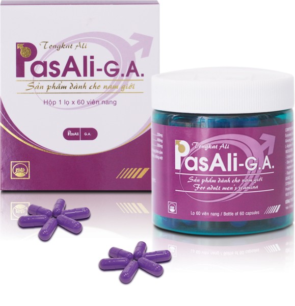 PasAli - G A TongKat Ali (Combo 3 hộp) Hỗ trợ tăng cường sinh lý nam giới, hỗ trợ cương cứng, tráng dương, Hỗ trợ điều trị yếu sinh lý ,cải thiện chức năng gan cao cấp