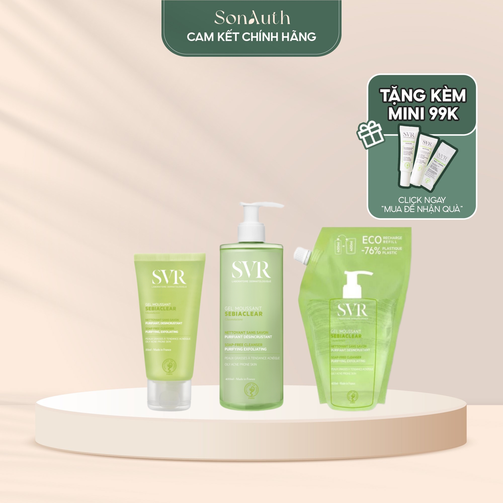 Sữa Rửa Mặt SVR Sebiaclear Gel Moussant [Đại Lý Chính Hãng]