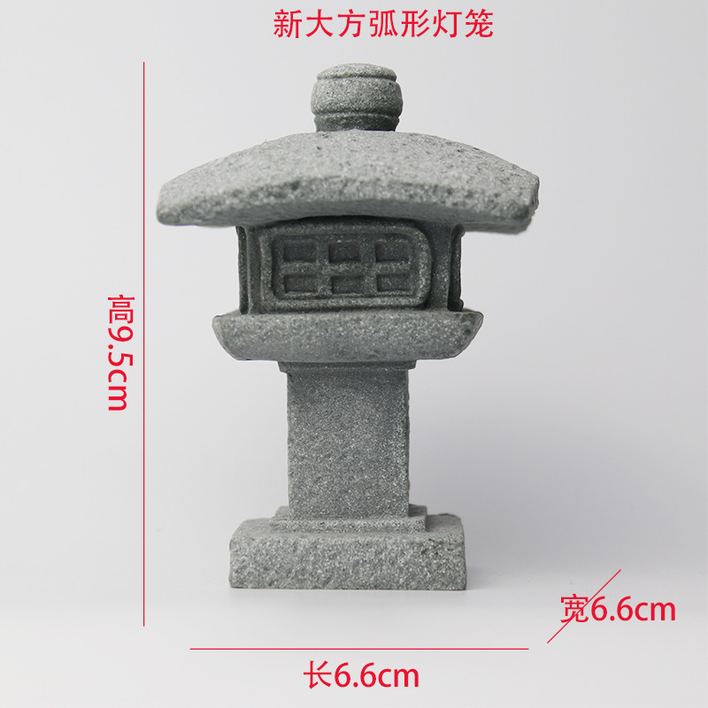 Phụ kiện trang trí, tượng đá sa thạch xanh trang trí tiểu cảnh, bonsai, thủy sinh, tượng phật, cầu, nhà, giếng nước