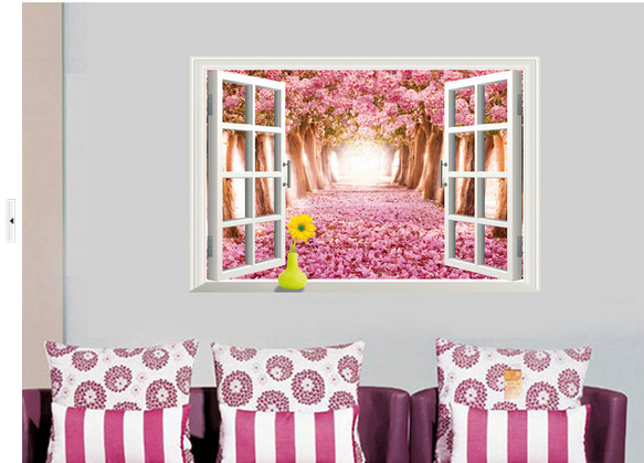 [HCM]DECAL DÁN TƯỜNG TẾT CỬA SỔ ANH ĐÀO HỒNG