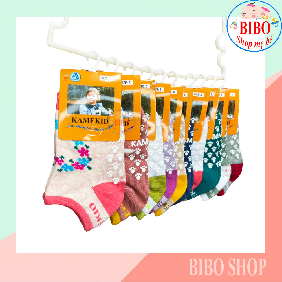 Tất Trẻ Em,Vớ Chân Chống Trợt Cổ Thấp Cho Bé Chất Coton Có Nhiều Màu Cho Bé Trai Và Gái Mang Thu Đông Hàng Việt Nam