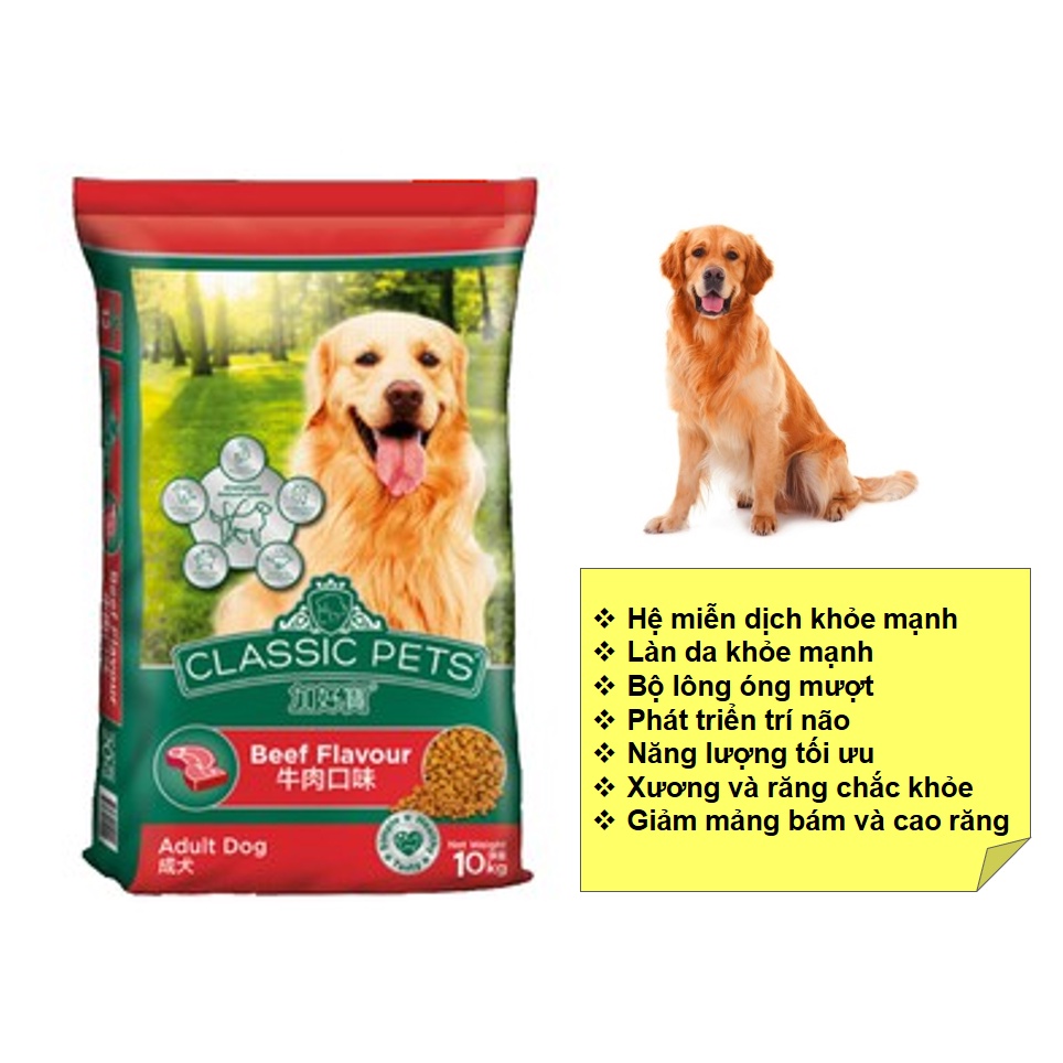 [HCM]Thức ăn hạt Classic Pets Chó Trưởng Thành vị Thịt Bò