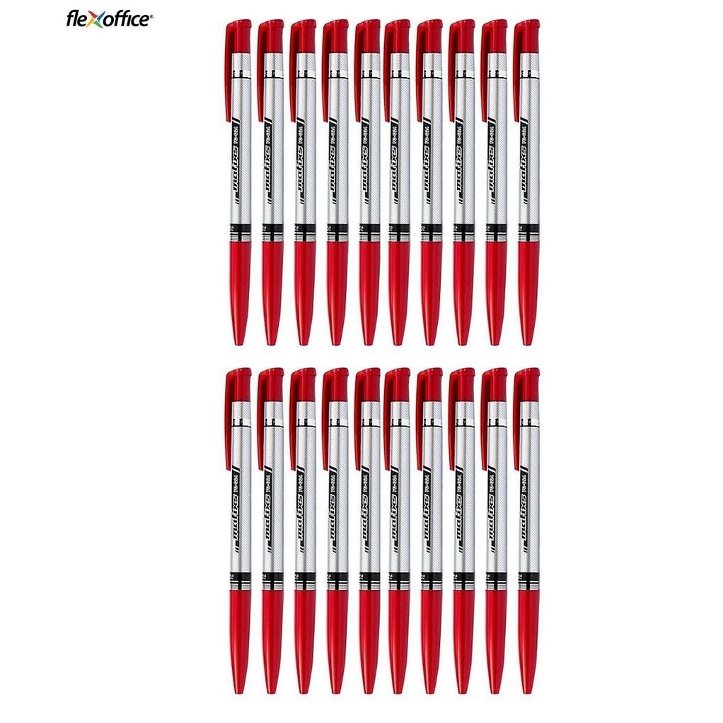 Combo 5 cây bút bi Flexoffice FO-024 ngòi 0.7mm
