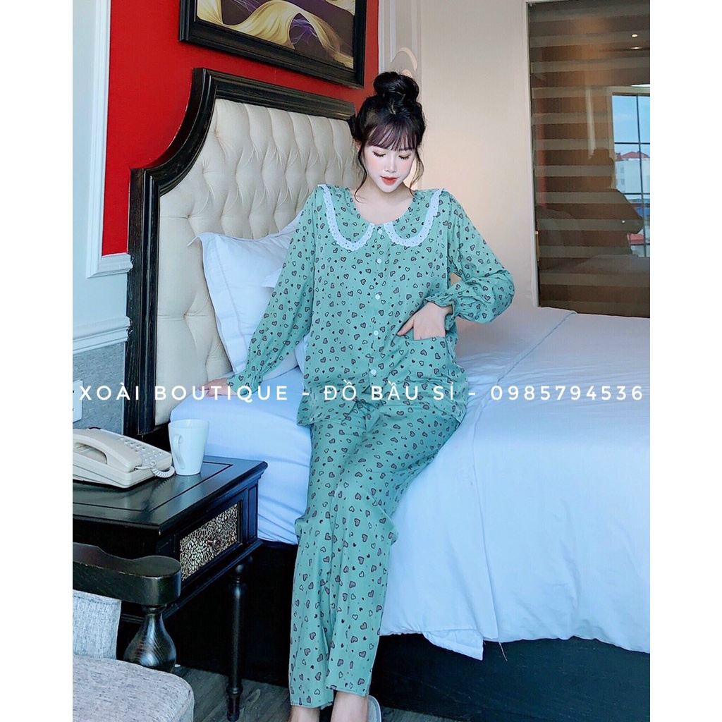 [40-70KG] ĐỒ BỘ BẦU VẢI ĐŨI LỤA HÀN XOÀI BOUTIQUE, BỀN HƠN ÍT NHĂN HƠN LANH THƯỜNG, MÁT MỀM CỰC THOẢI MÁI CHO BẦU MẶC MÙA HÈ, CÓ THUN ĐIỀU CHỈNH BỤNG