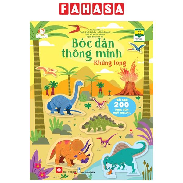 Fahasa - bóc dán thông minh - khủng long