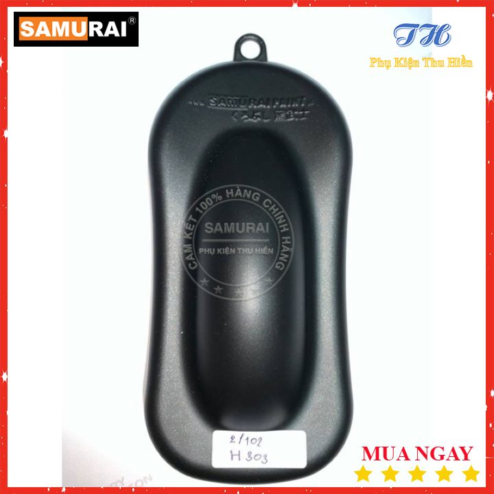 [HCM]Sơn Xịt Samurai Màu Đen Ánh Kim Mờ ( Xám Mờ/Đen Xám Mờ) - H303