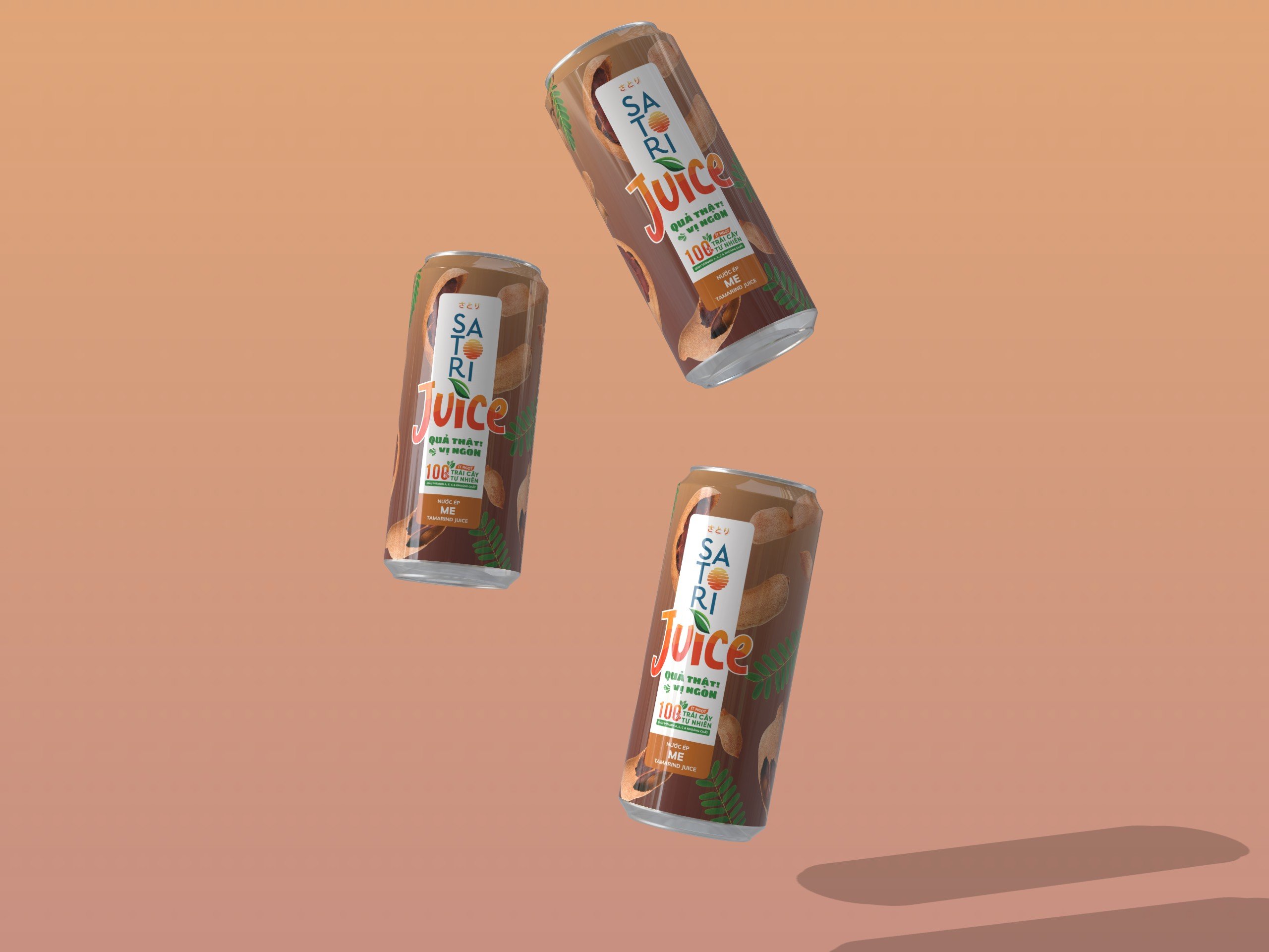 Pack 2 vị nước ép trái cây Satori Juice nhiều vị lựa chọn - 250ml (pack/ 6 lon)