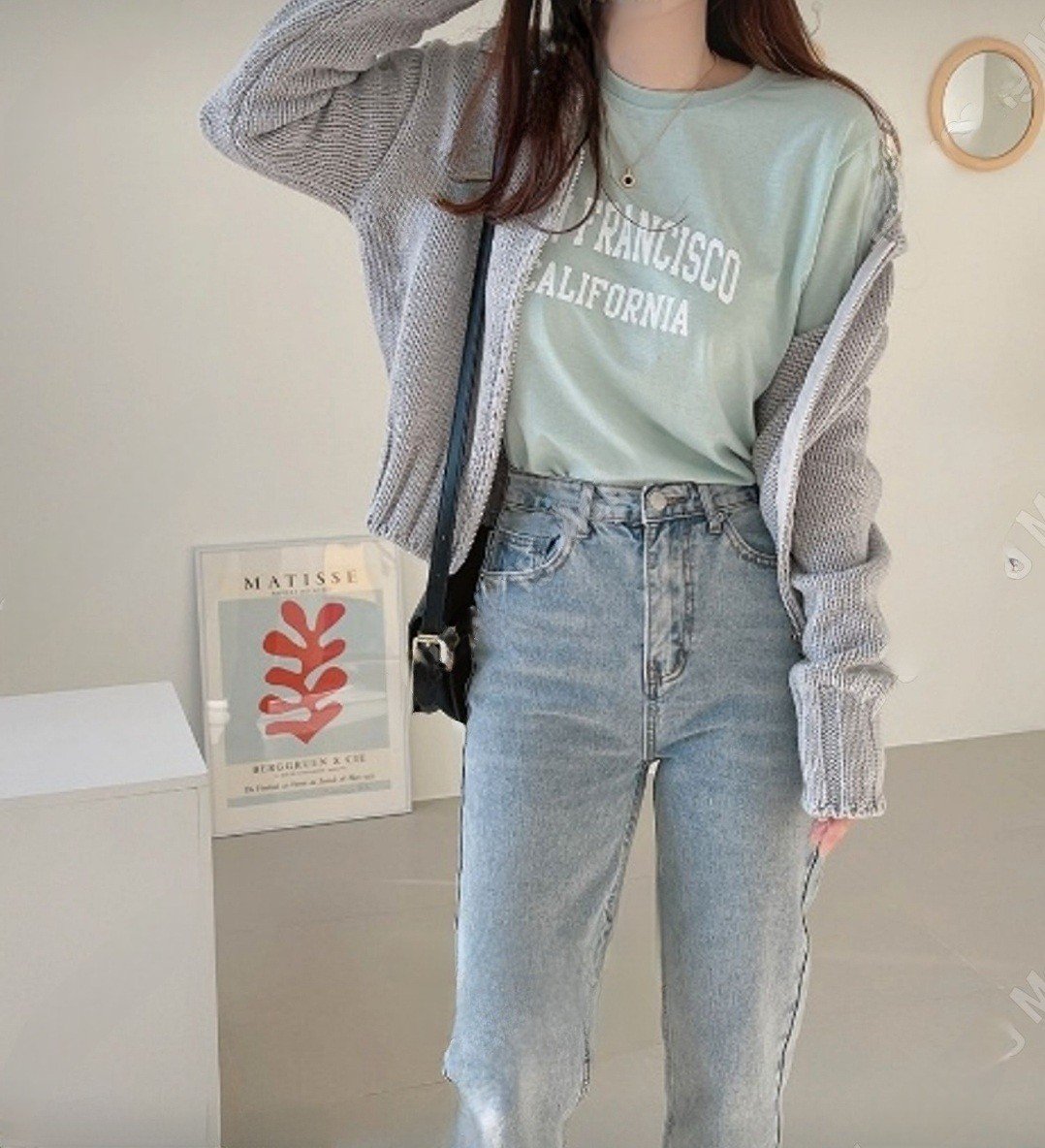 [ogniM Seoul] Áo phông San Francisco mềm mại phong cách Hàn Quốc (Made in Korea)