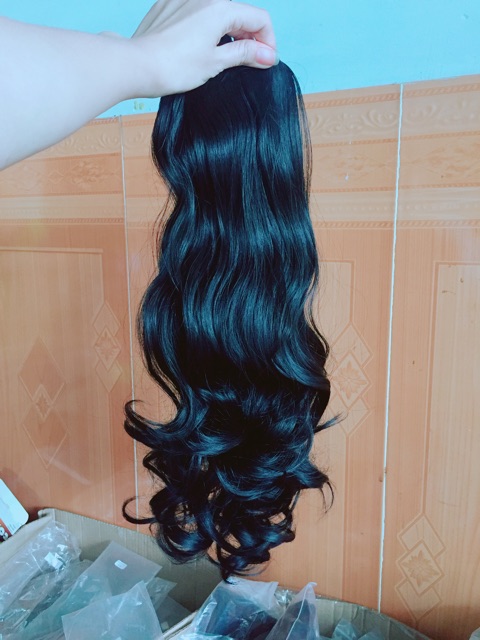 Cột Tóc Giả|Cột Xoăn Loạn To- Hình Thật