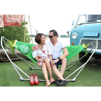 Võng Xếp Duy Lợi Inox - Bộ Sản Phẩm Gồm Khung+ Lưới Gối HÀNG CHÍNH HÃNG +