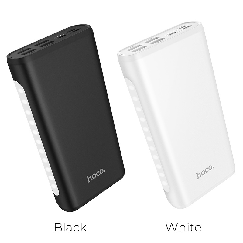 Pin Dự Phòng Hoco J60 Polymer 4 Cổng Usb 2.0a 30000mah Đèn Led