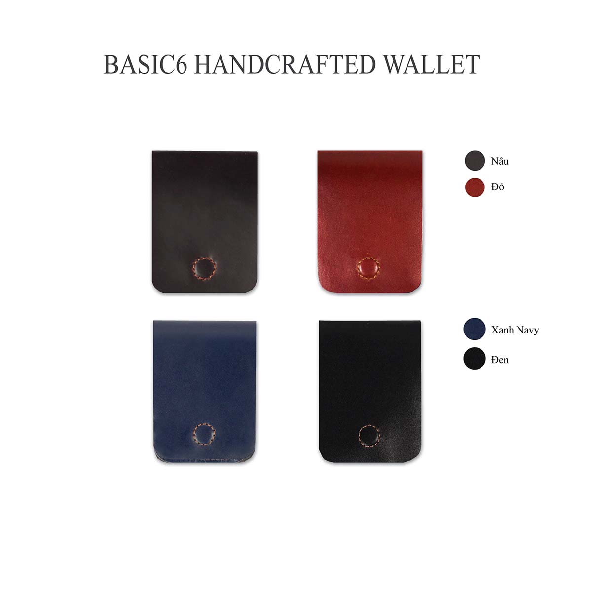 Basic6 HAVIAS ví mini da bò thật 100%