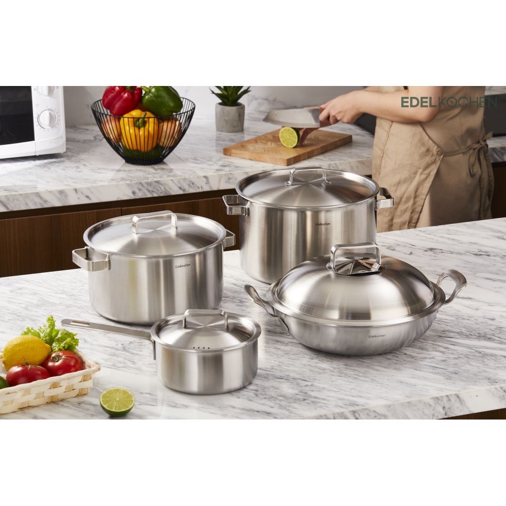 Bộ 4 Nồi Edelkochen Tango Inox 304 Cao Cấp Đáy từ