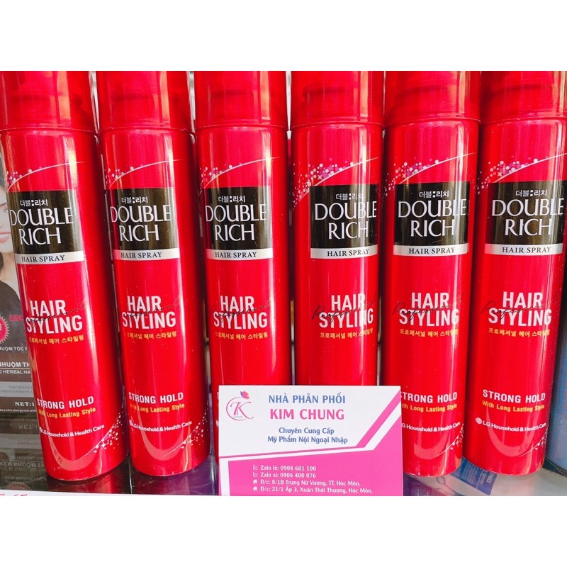 Keo Xịt Giữ Nếp Tóc Double Rich Hair Spray 170ml