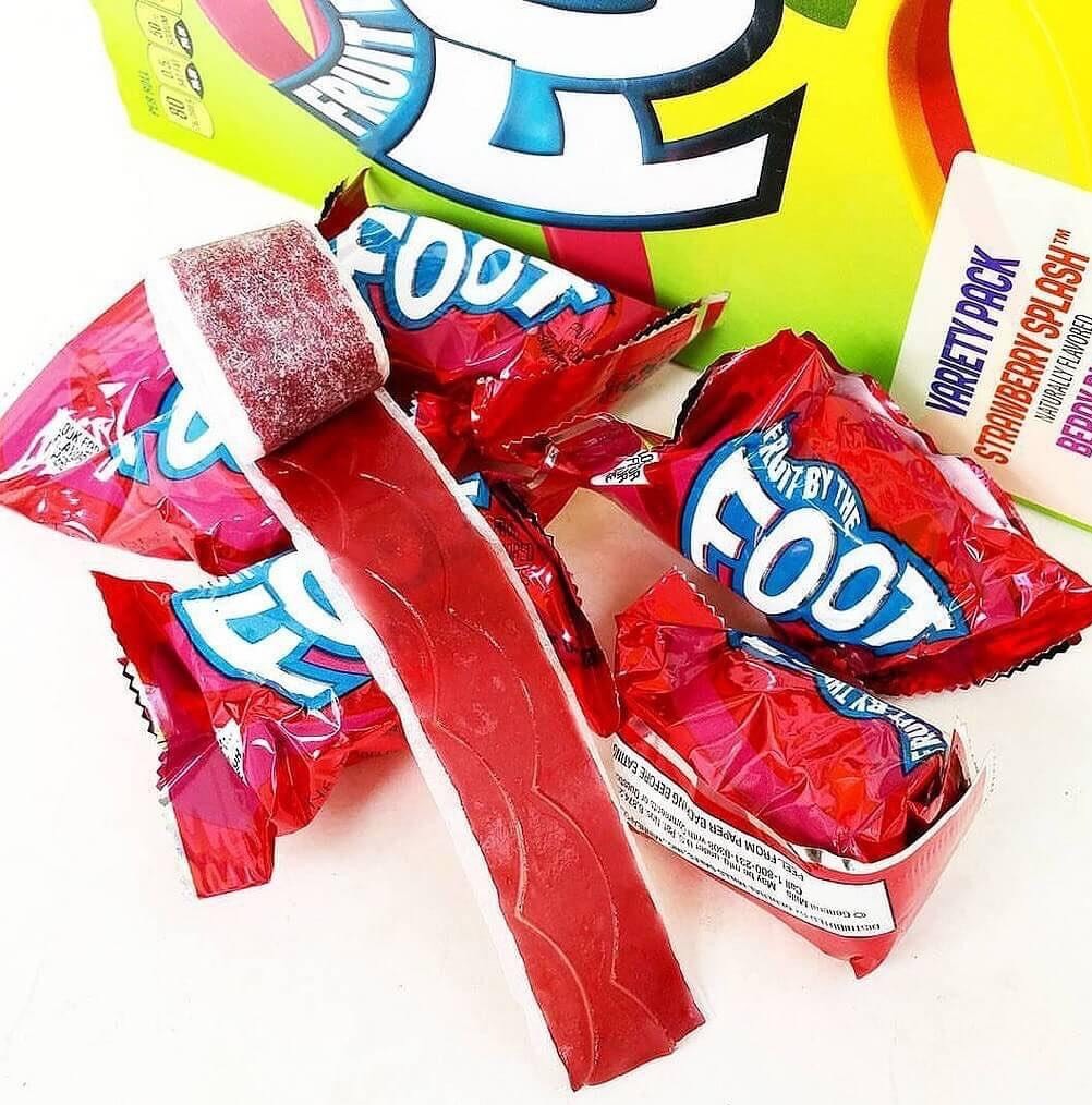 Combo 5 cuộn kẹo dẻo trái cây FOOT Mỹ - Date T7/2024