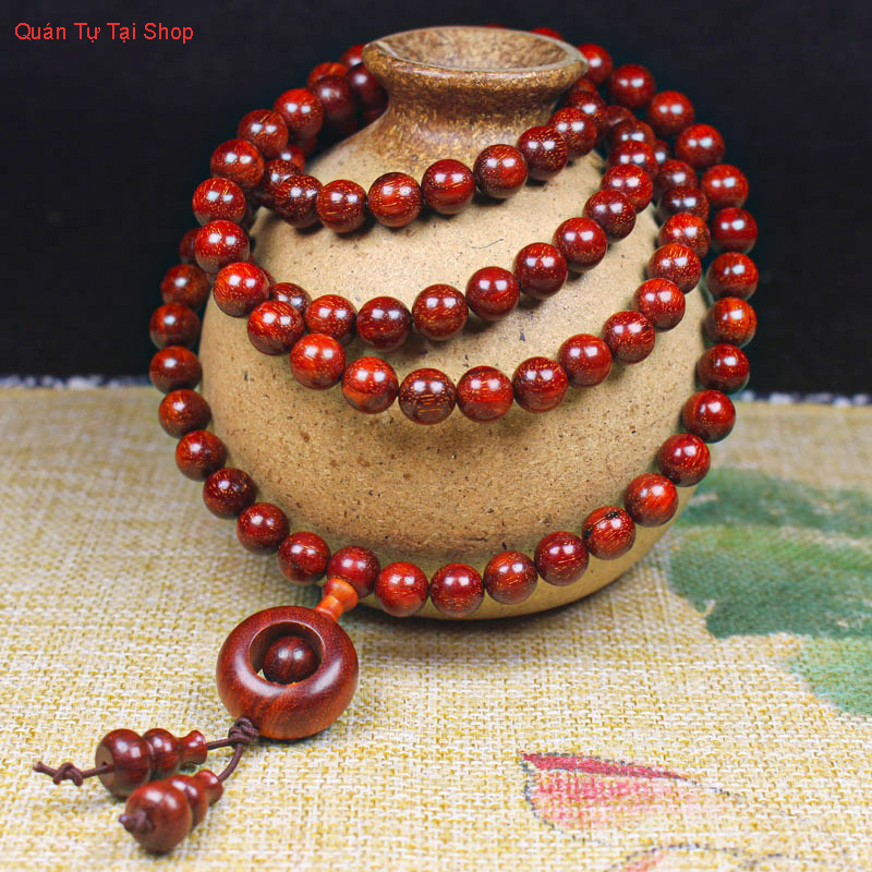 Vòng tay phong thủy gỗ đàn hương đỏ